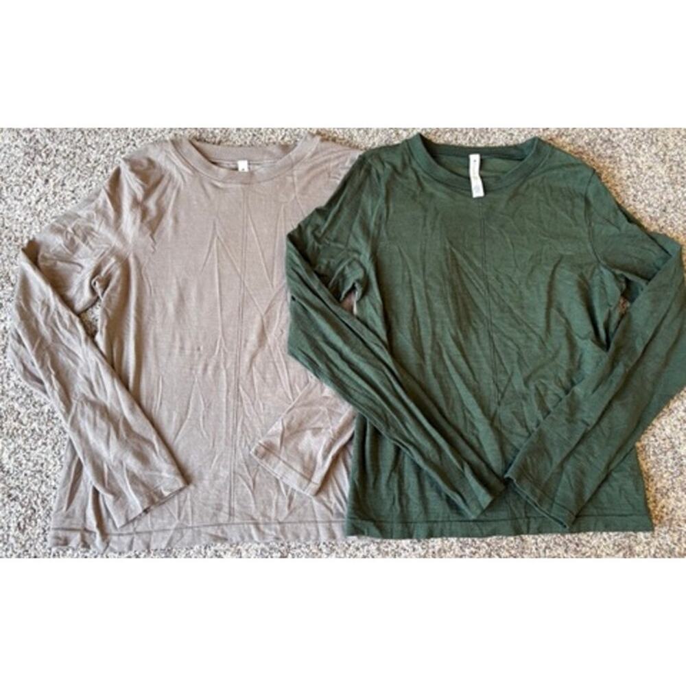 Athleta Momentum Seamless Long Sleeve Shirt Lot 2 Activewear Size Large